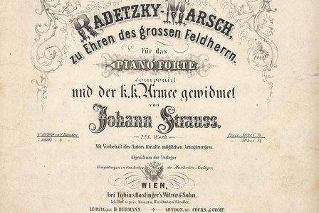 Otec valčíku Johann Strauss st. zkomponoval svůj nejslavnější opus na počest hraběte Radeckého z Radče