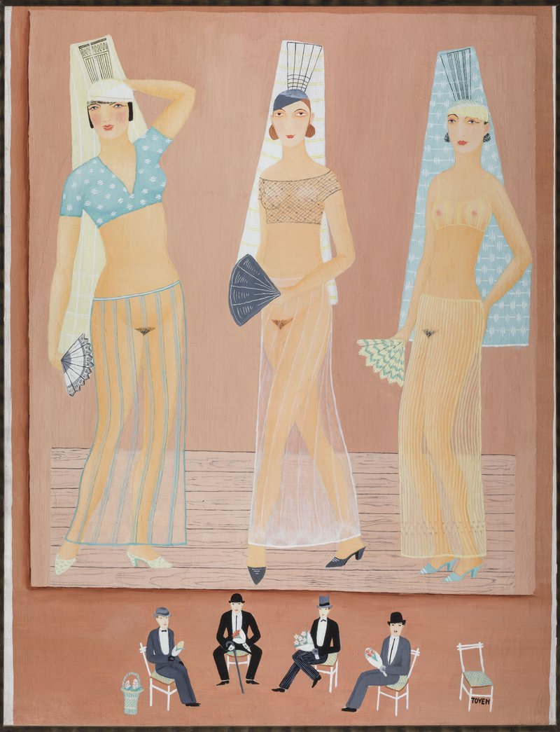 Toyen, Tři tanečnice, 1925, NGP.jpg