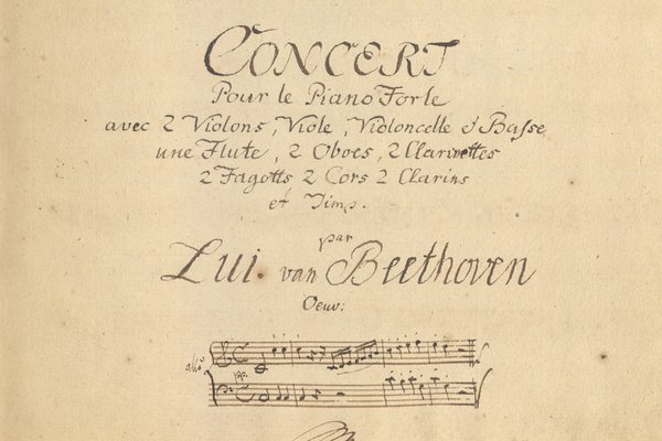 Faksimile koncertu L. v. Beethovena