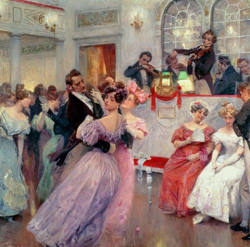 profimedia-0451418586 Johann Strauss and Joseph Lanner (1801-1843) - The Ball, 1906 by Wilda, Charles (1854-1907); Wien Museum Karlsplatz, Vienna, Austria;.jpg